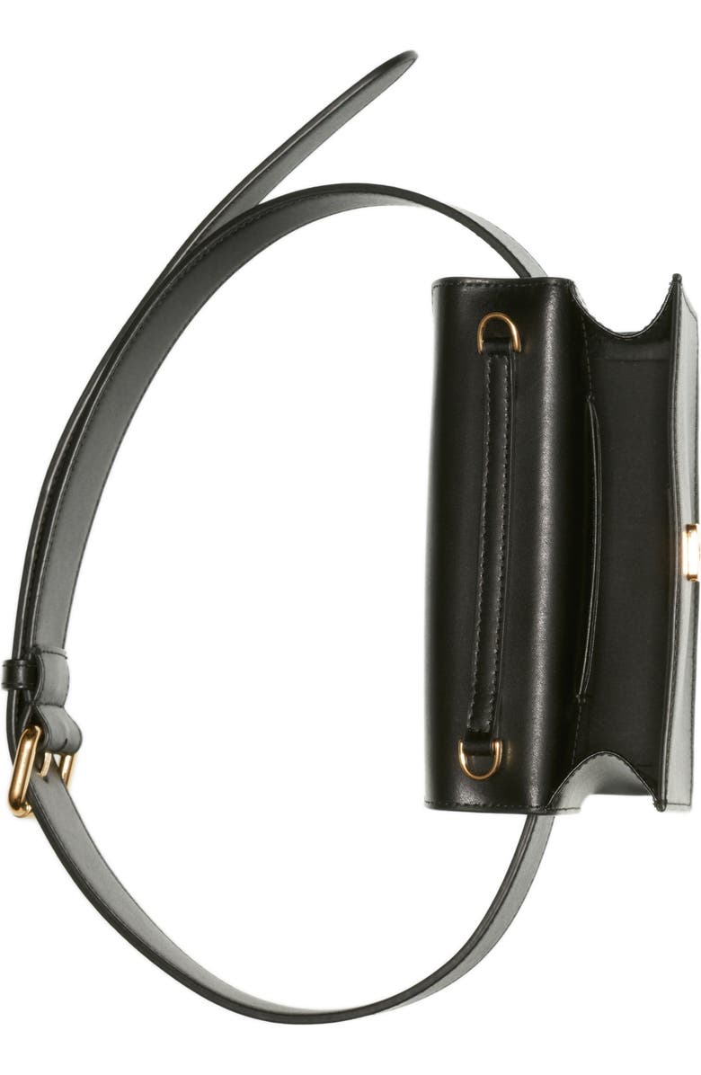 Fendi Liberty Logo Calfskin Leather Belt Bag, Alternate, color,