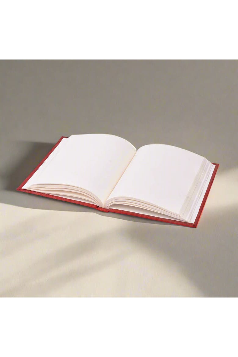 Exquisite Zari Hand-Embroidered Journal, Alternate, color, Red
