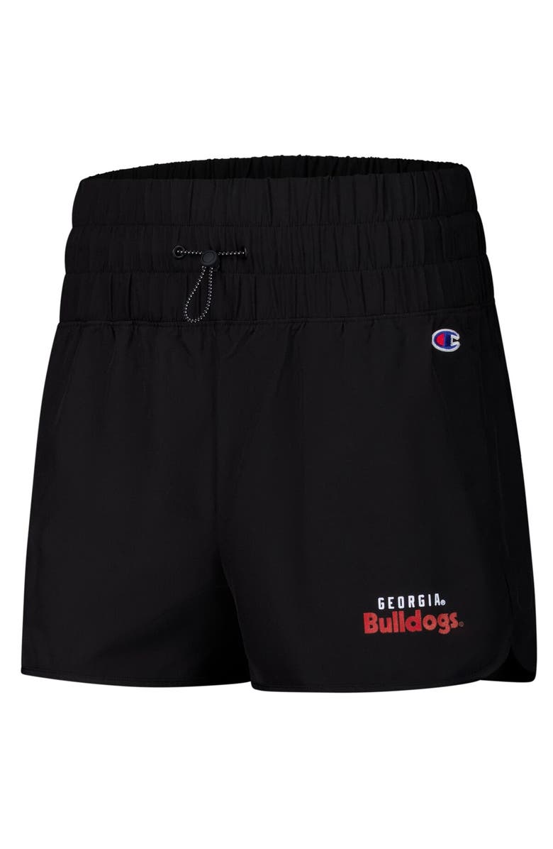 Champion Women's Champion Black Georgia Bulldogs Tailgate Her Woven Shorts, Alternate, color, Black