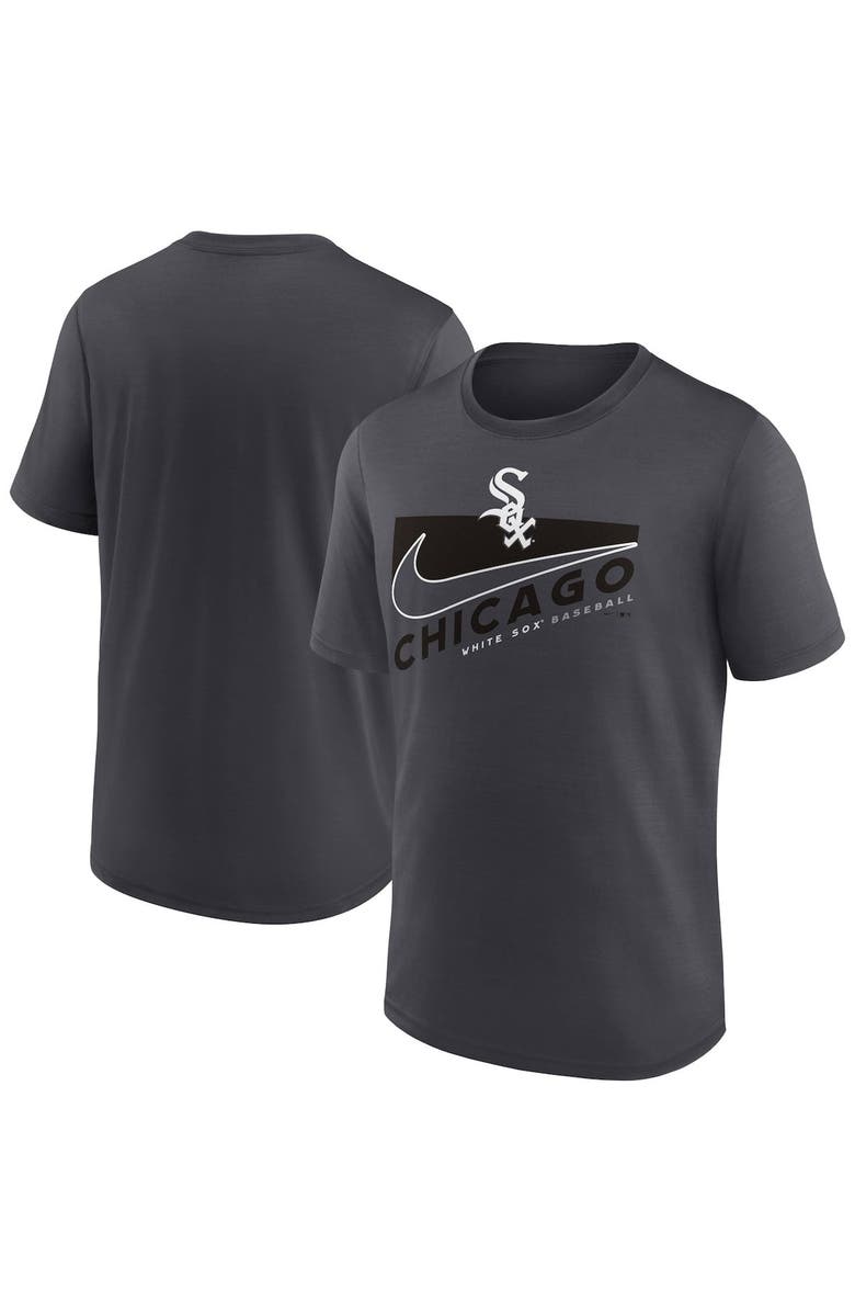 Nike Men's Nike Anthracite Chicago White Sox Swoosh Town Performance T-Shirt, Main, color, 