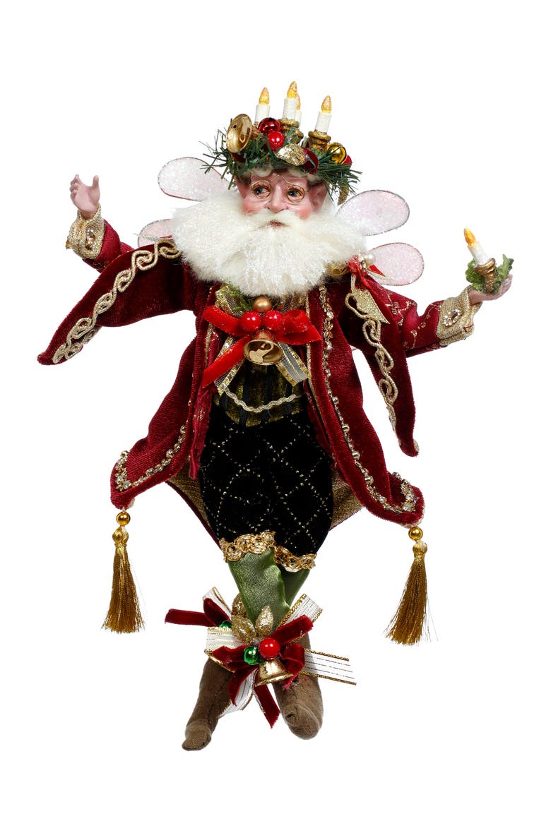 Father of Christmas Fairy, Small, Main, color, Burgundy