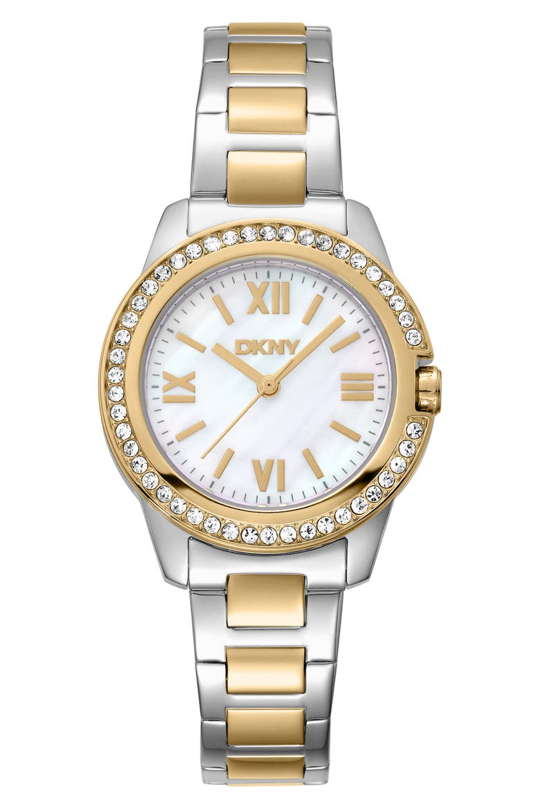 L 105 Bracelet Watch, Main, color, WHITE MOP