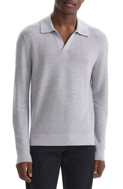 Merino Wool Polo Sweater