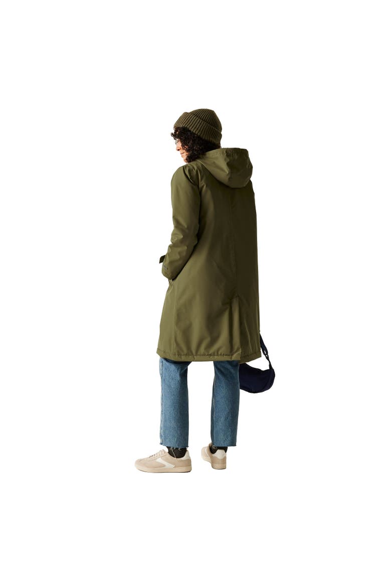 Orla Kiely Mac Waterproof Jacket, Alternate, color, Military Green and Blue