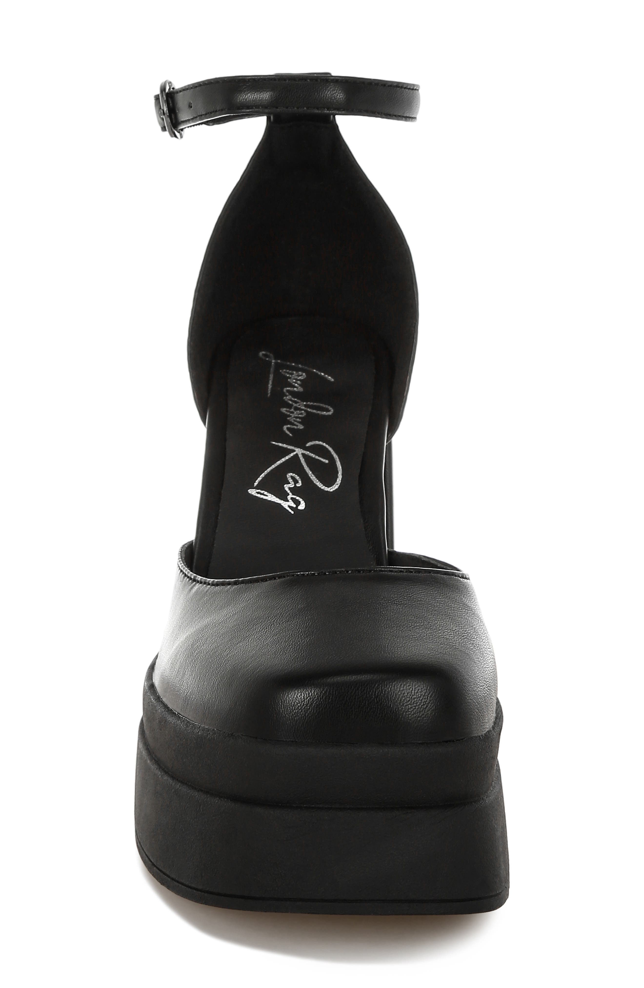 LONDON RAG Araminta Block Heel Platform Pump, Alternate, color, Black