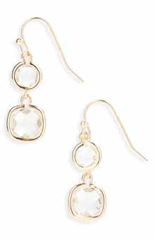 Cara Crystal Linear Drop Earrings