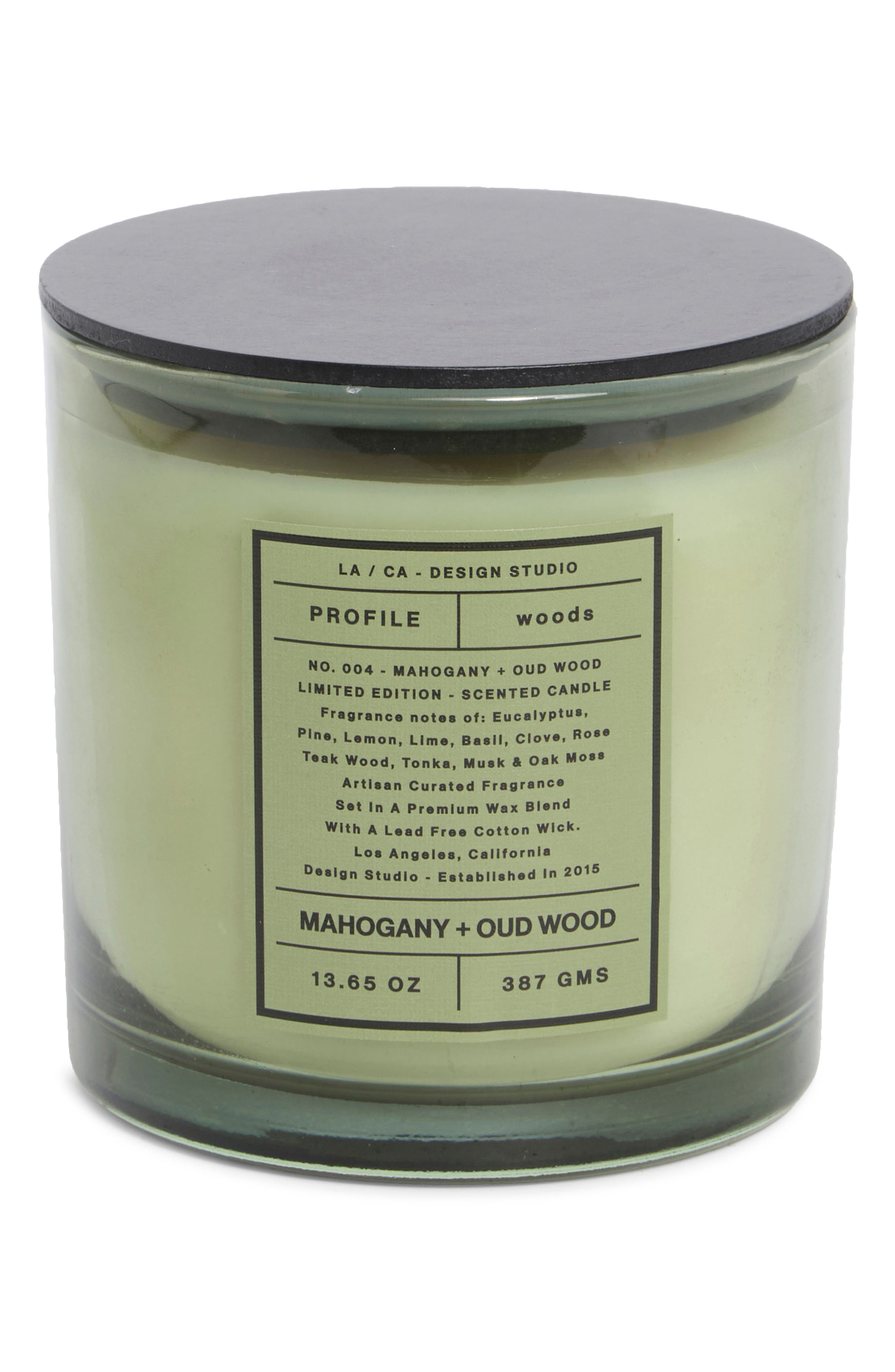 PORTOFINO CANDLES Mahogany & Oud Wood Jar Candle
