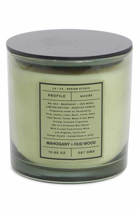 PORTOFINO CANDLES Mahogany & Oud Wood Jar Candle