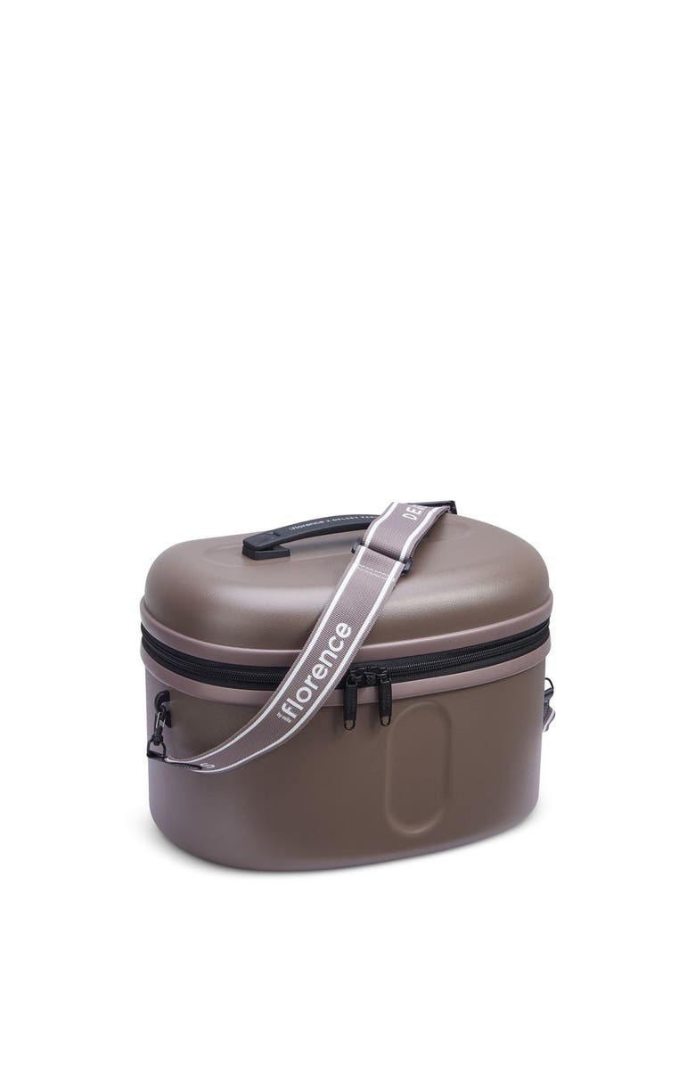 Florence by Mills X Delsey Paris Glow Getter Beauty Case, Alternate, color, Chestnut