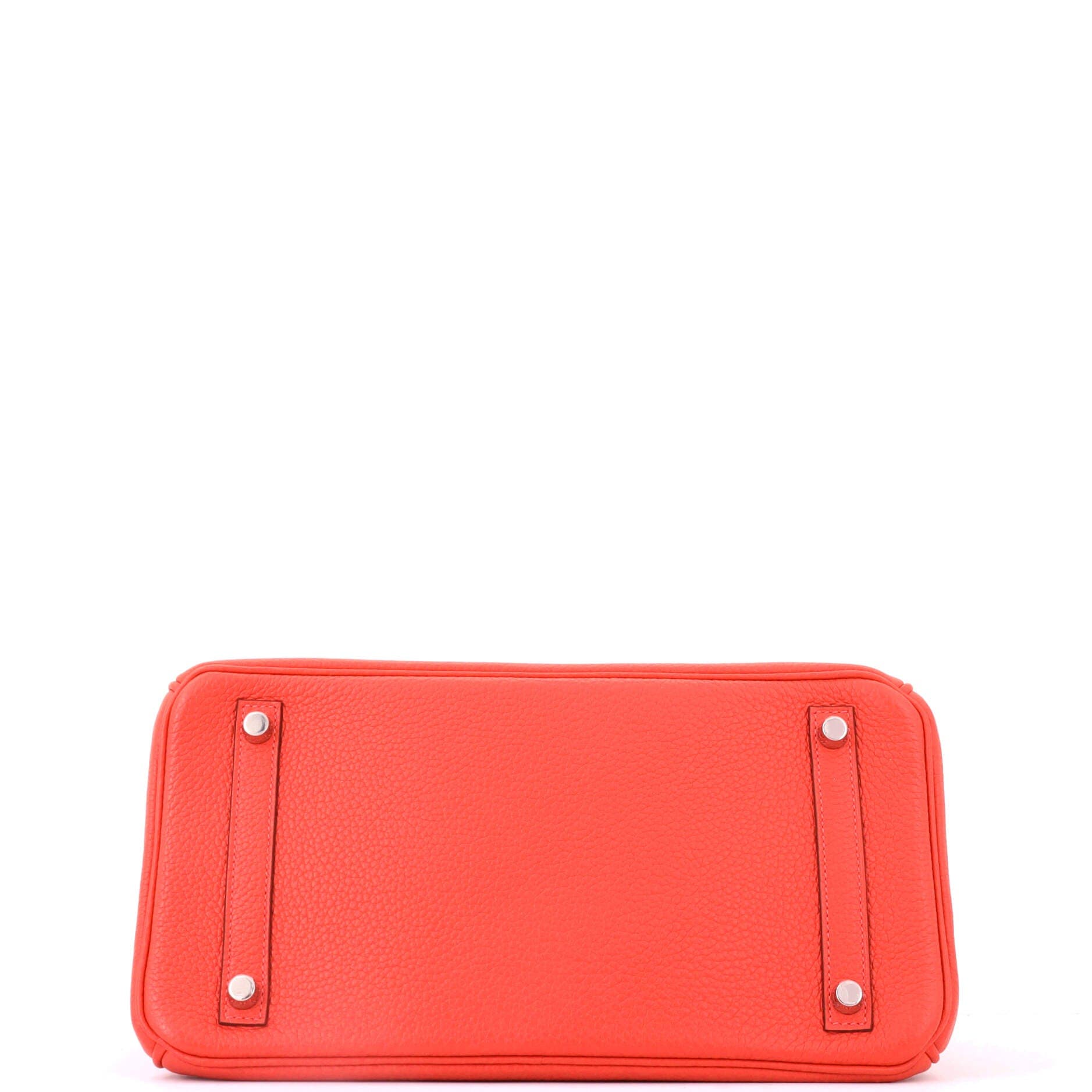 Birkin Handbag Orange Togo with Palladium Hardware 30, Alternate, color, Capucine