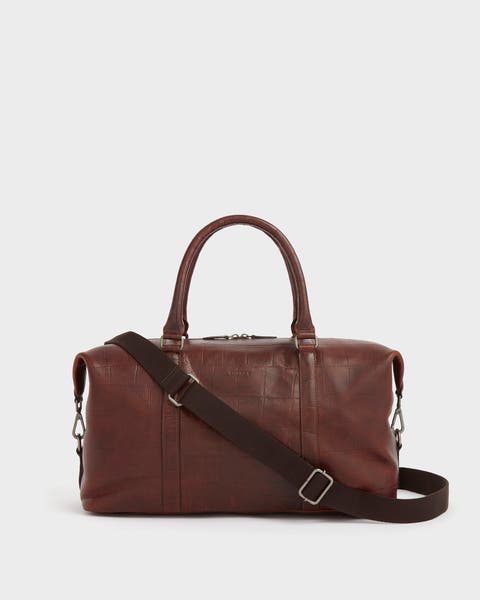 The Brixton Leather Weekender Holdall