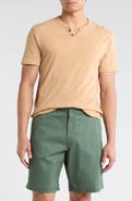 Lucky Brand Button Notch Neck T-Shirt