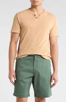 Button Notch Neck T-Shirt