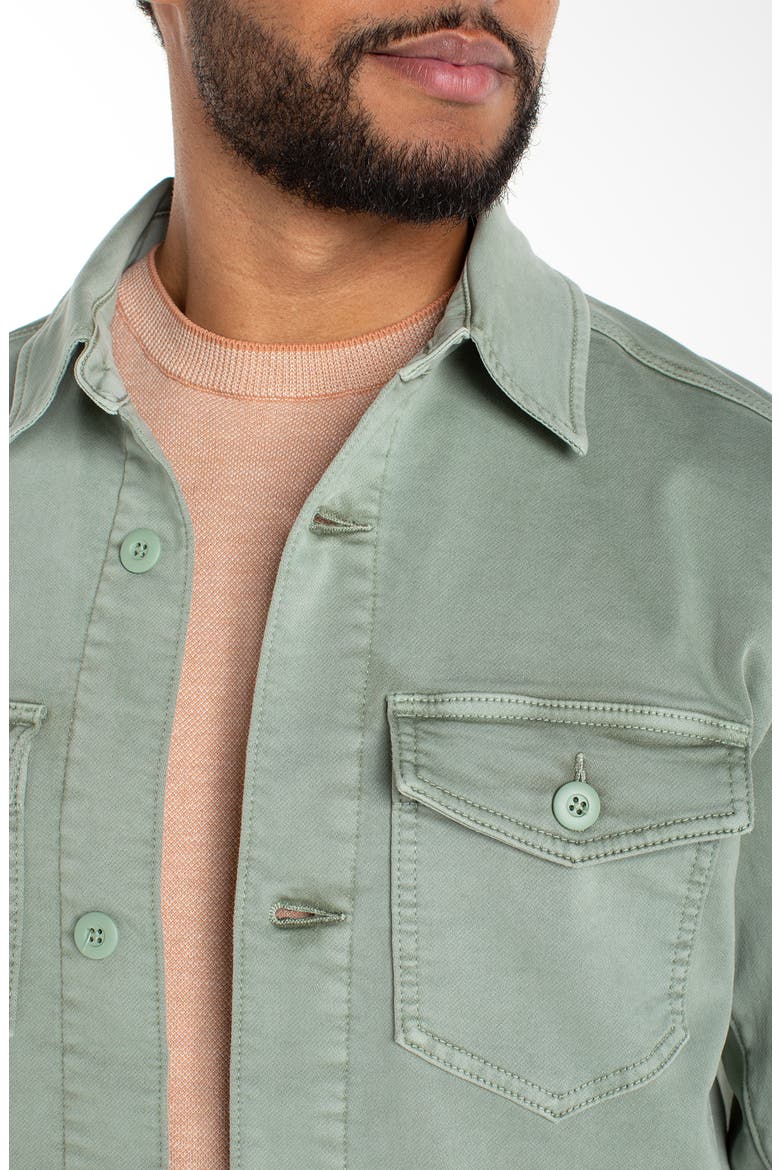 Button-Up Overshirt, Alternate, color, SAGE GREEN