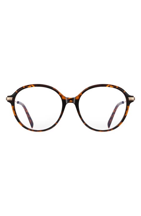 Elsie 53mm Round Blue Light Blocking Glasses