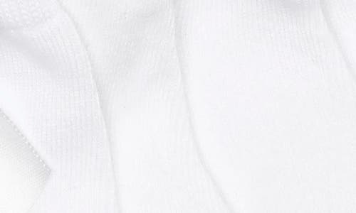 Nordstrom Kids' 3-pack Bow Cuff Quarter Crew Socks In White