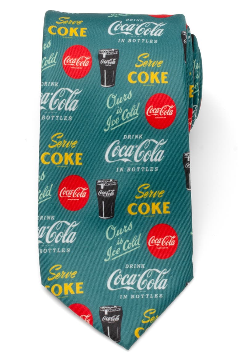 Coca-Cola® Green Tie, Main, color, GREEN