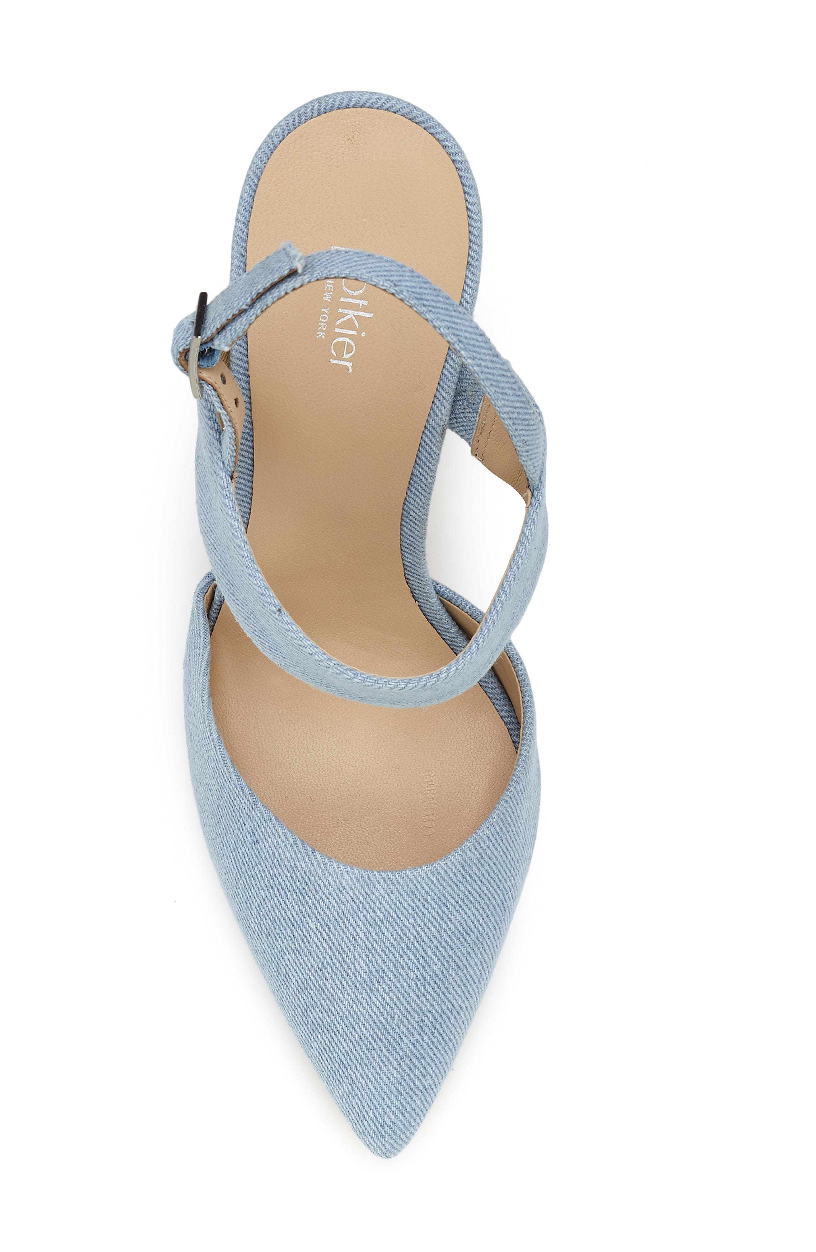 Halle Quarter Strap Pointy Toe Pump, Alternate, color, BLUSH WASH