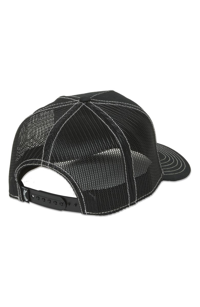 Billabong Skull Wave HI Snapback Trucker Hat, Alternate, color, Black