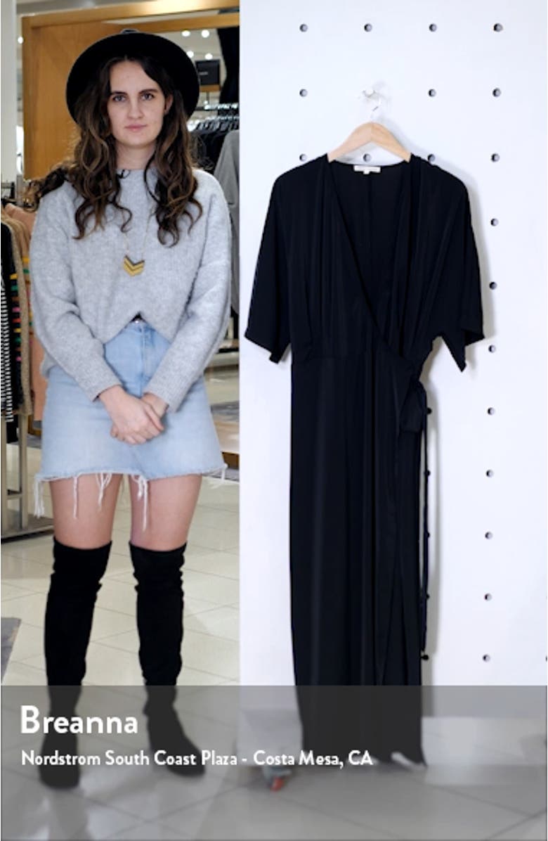 Short Sleeve Wrap Maxi Dress, sales video thumbnail