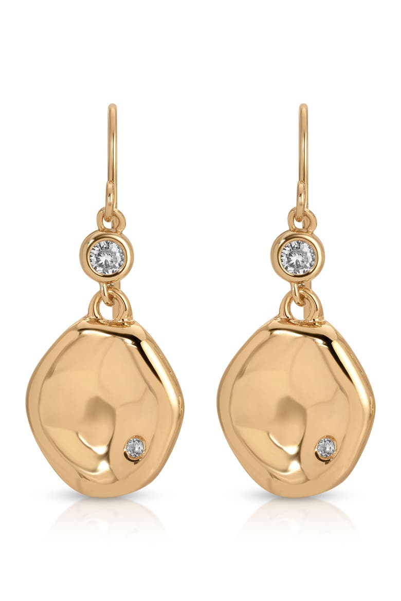 Circular Drop Earrings, Alternate, color, GOLD