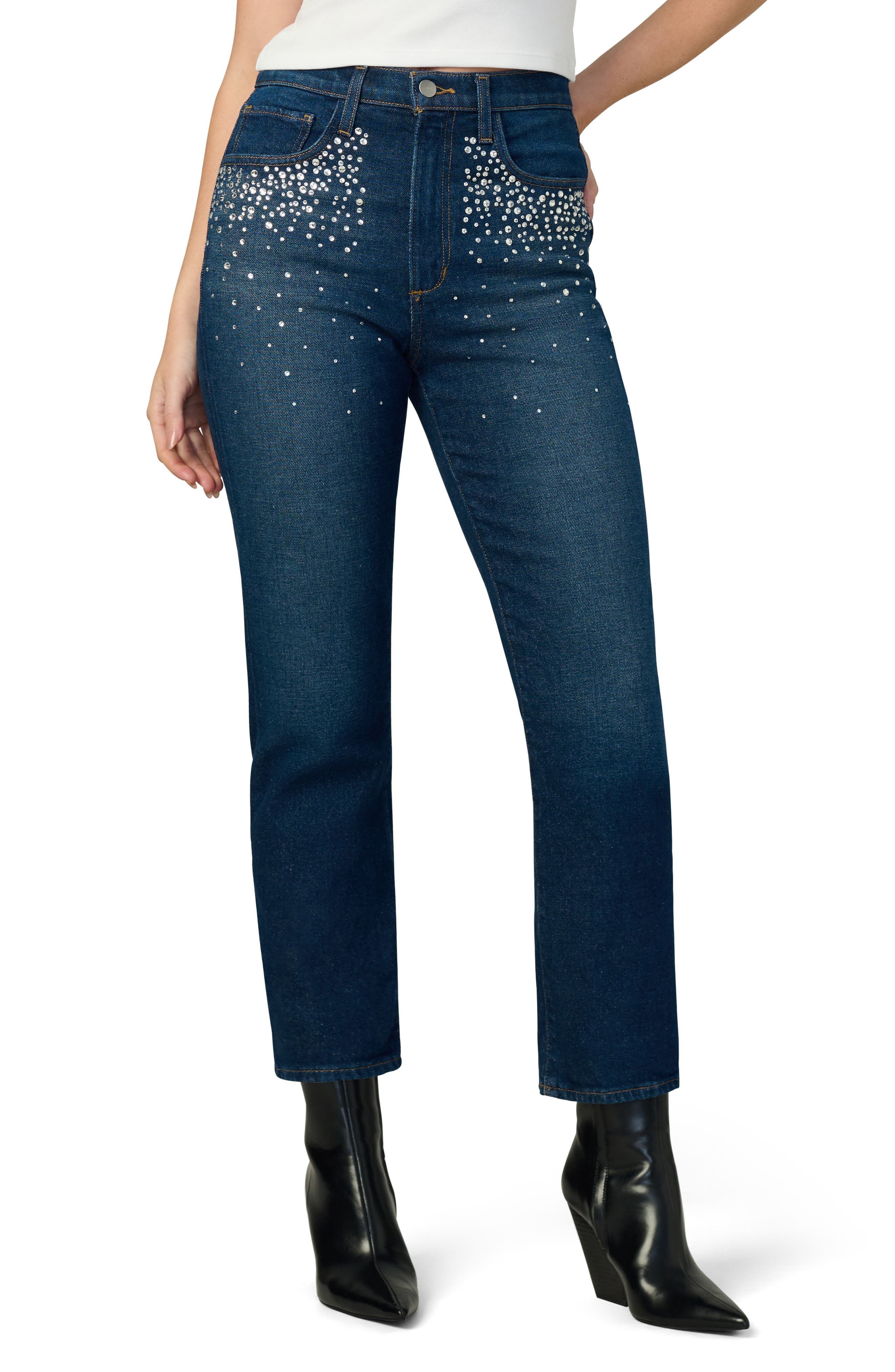 Margot Crystal Slim Ankle Jeans