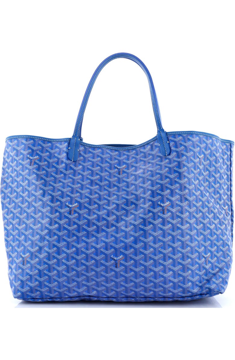 Pre-Owned Goyard Saint Louis Tote Coated Canvas GM, Main, color, Blue