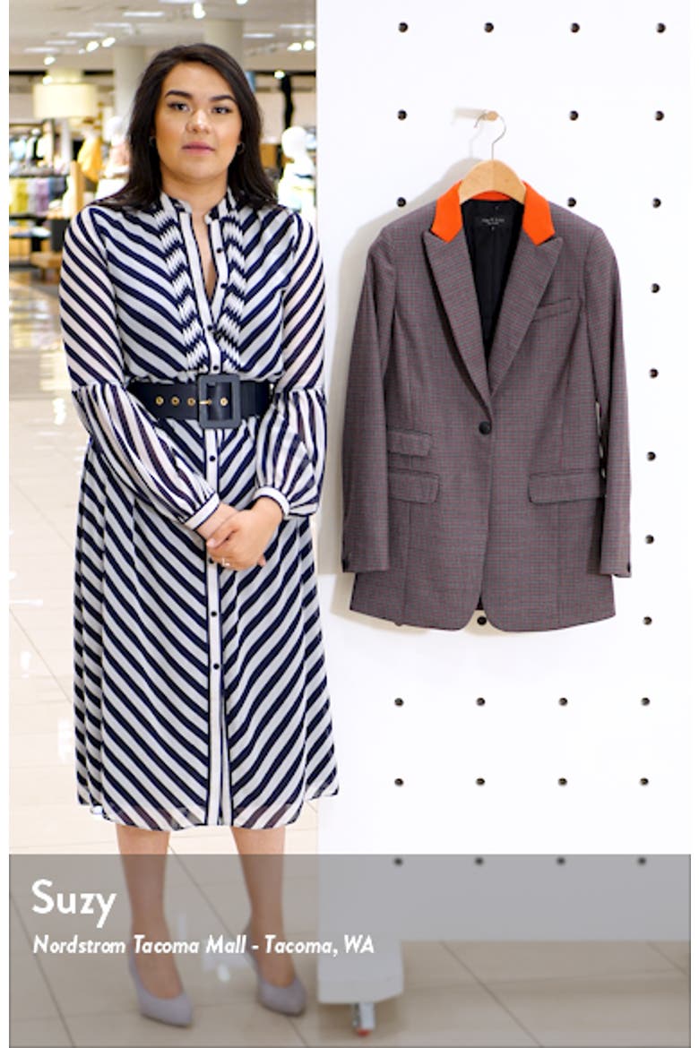 Paloma Check Stretch Wool Blend Blazer video