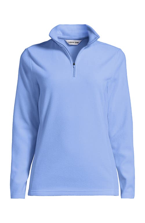 Lands' End Anyweather Fleece Quarter Zip Pullover In Blue