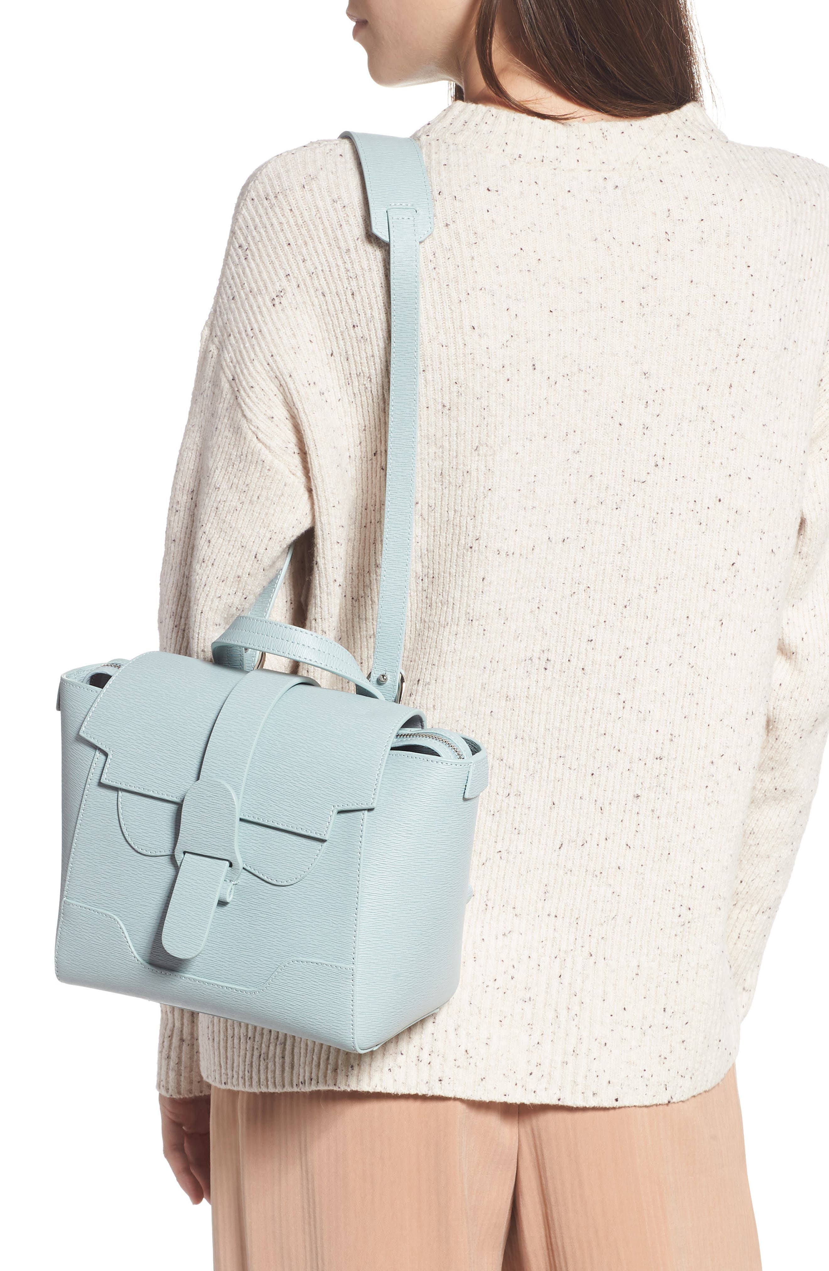 SENREVE Mini Maestra Leather Satchel, Alternate, color, 