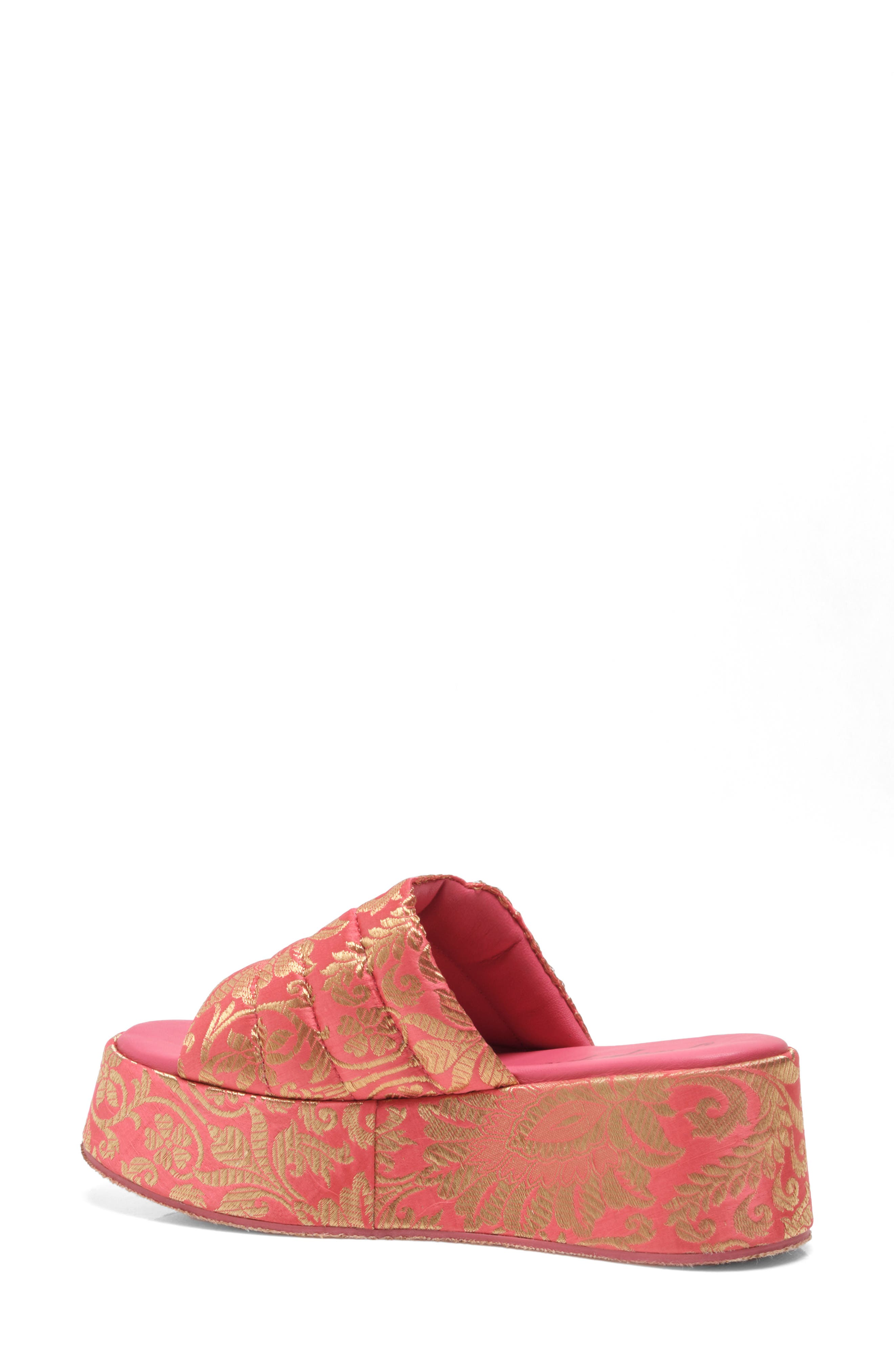 Free People Almost Paradise Brocade Platform Sandal, Alternate, color, 