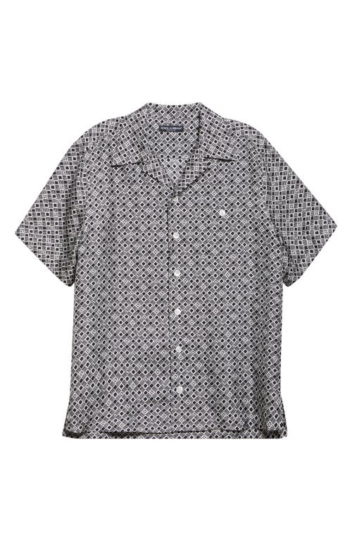Dolce & Gabbana Grey Silk Cuban Collar Shirt In Cravatteria Nero