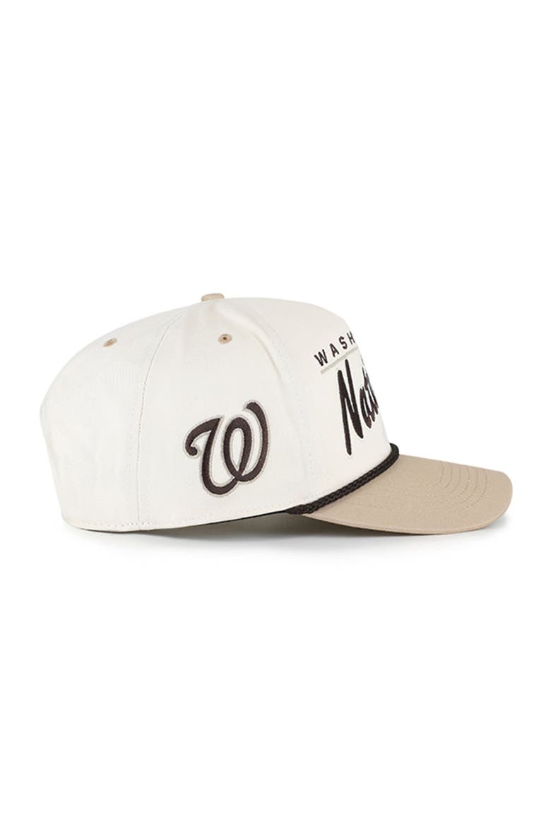 Men's '47  Natural/Tan Washington Nationals Neutral Terrain Hitch Rope Adjustable Hat, Alternate, color, Natural