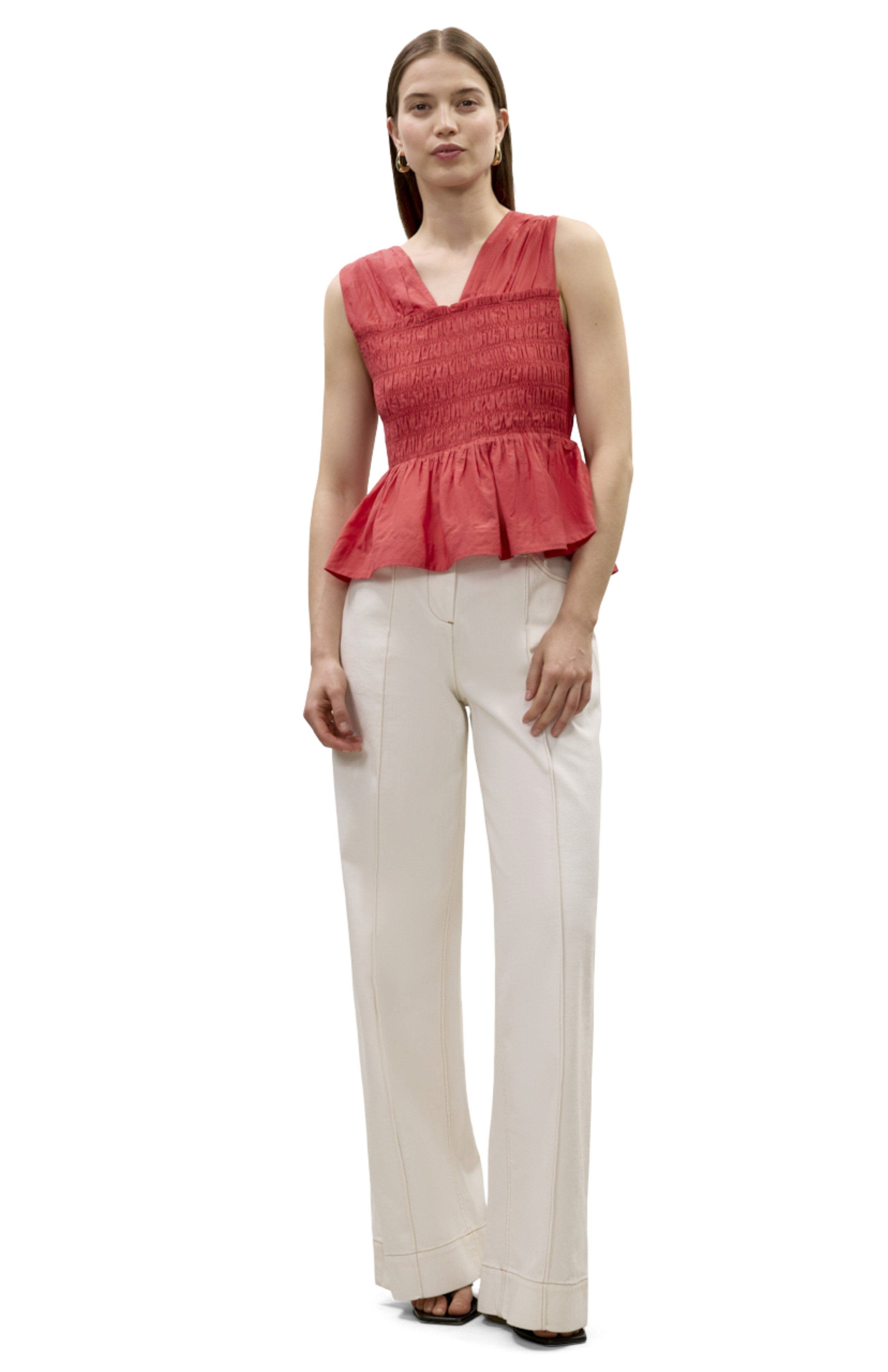 Merrick Silk Cotton Top - image 2