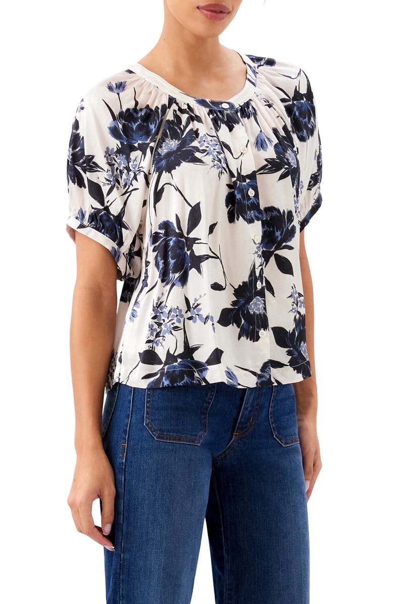 Karen Kane Floral Print Top, Alternate, color, Print