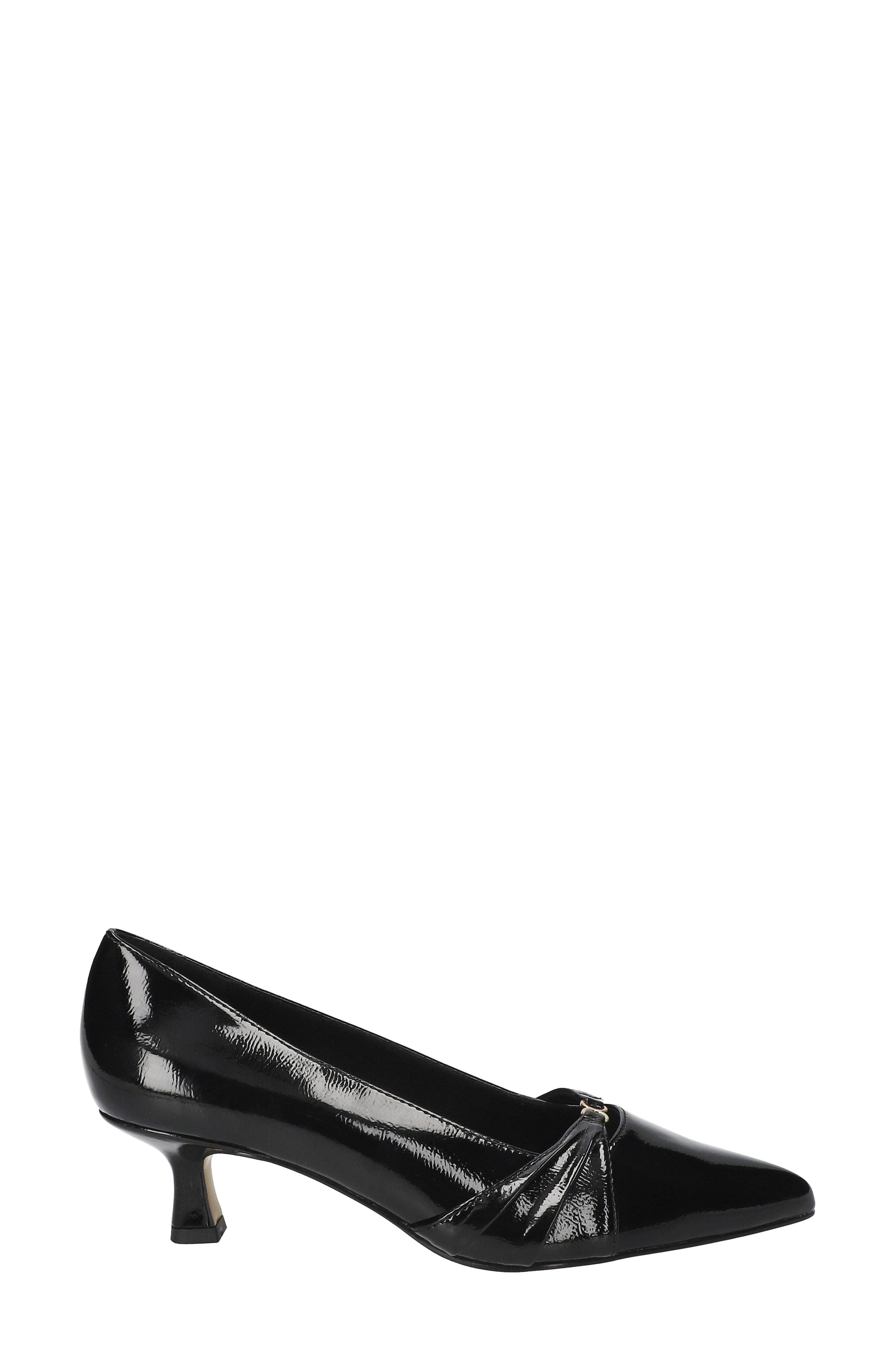 Ziggy Pointed Toe Kitten Heel Pump, Alternate, color, BLACK PATENT