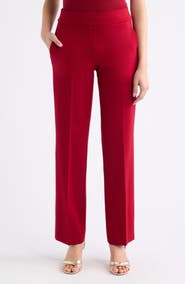 Anne Klein Slash Pocket Crepe Pull-On Pants