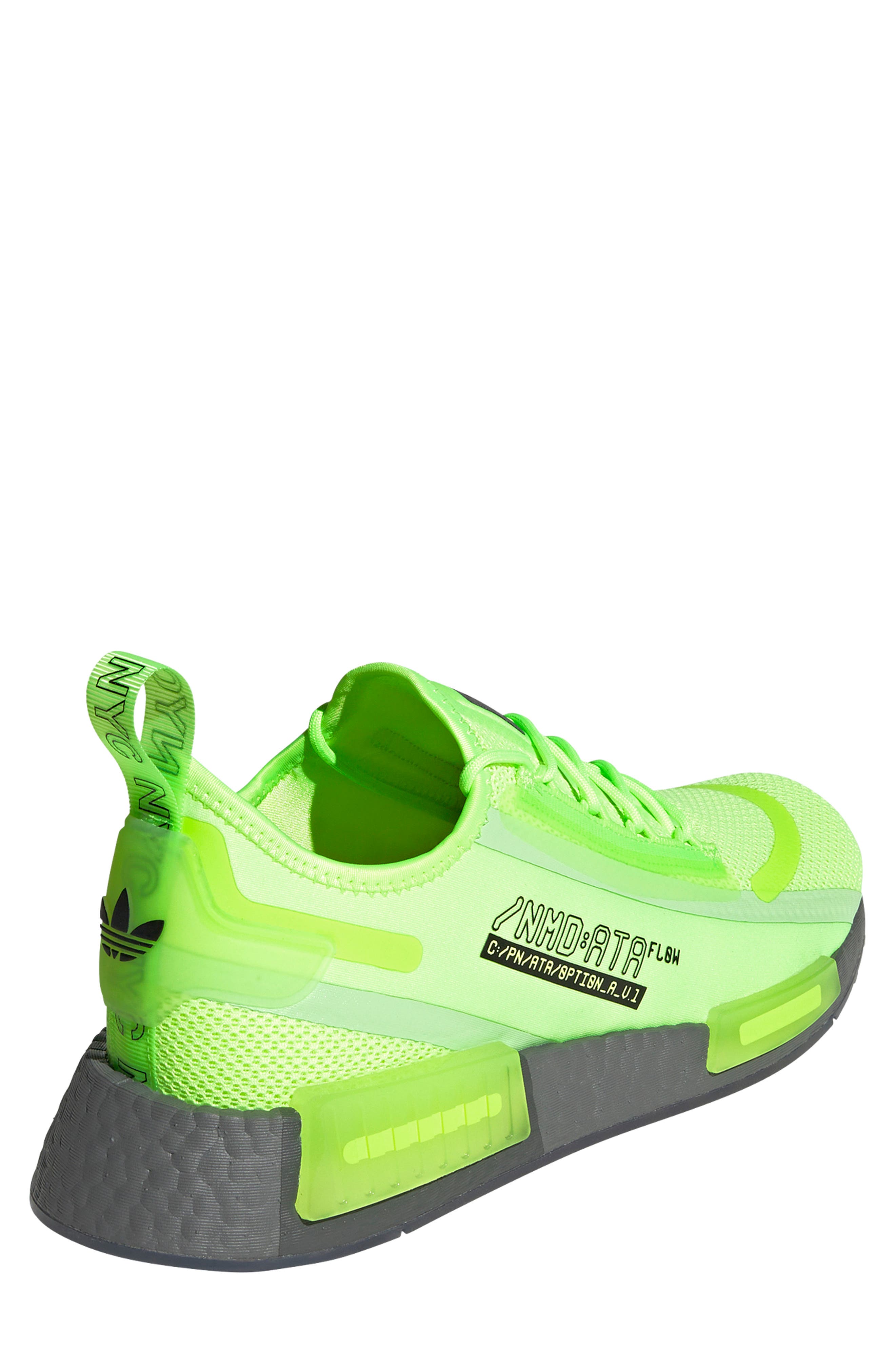 NMD R1 Spectoo Sneaker, Alternate, color, SIGNAL GREEN/ GREY / GREY