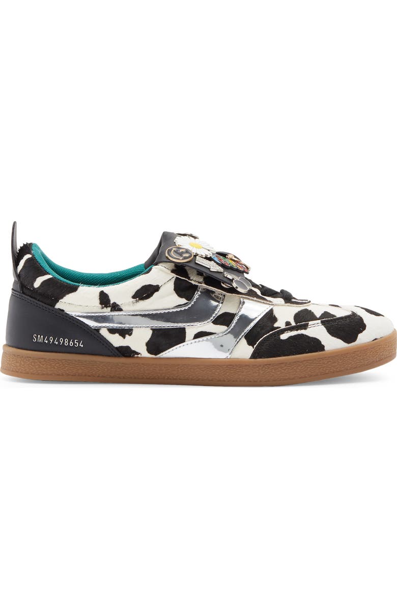 Steve Madden Wyatt Calf Hair Sneaker, Alternate, color, Black / White Calf Hair