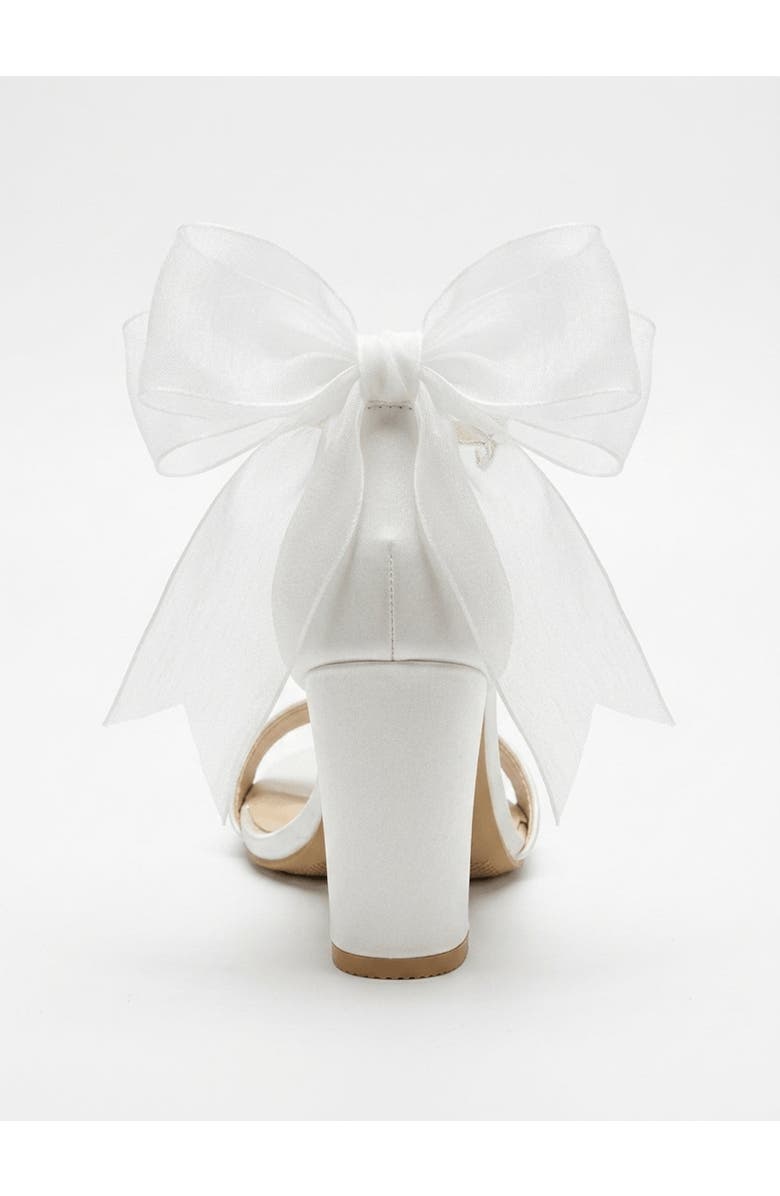 Forever & Always Shoes Aviora Block Heel Wedding Sandal, Alternate, color, Ivory