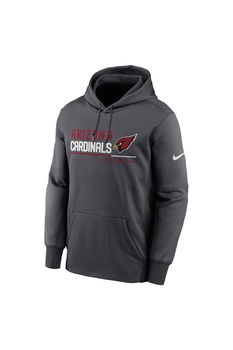Men's Nike Anthracite Arizona Cardinals Prime Logo Name Split Pullover Hoodie, Alternate, color, Anthracite