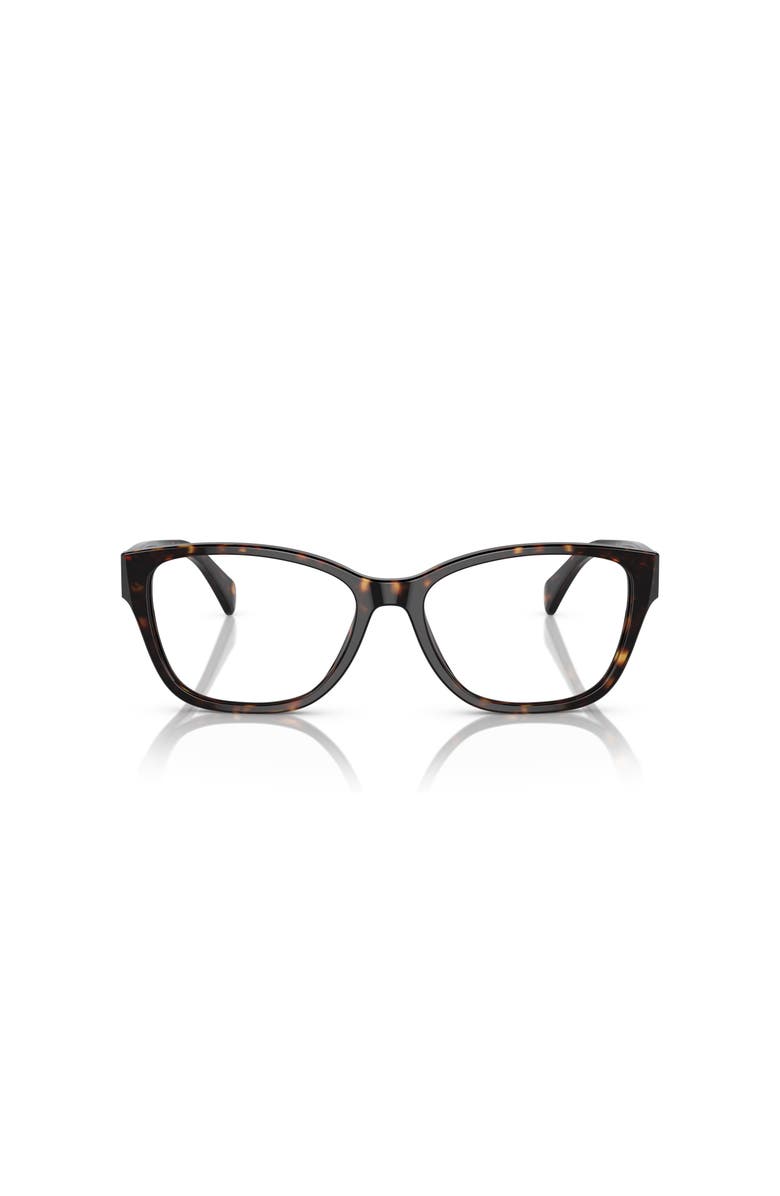 RALPH 55mm Rectangle optical glasses, Alternate, color, Tortoise
