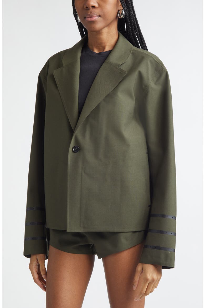 Technical Tailored Jacket, Alternate, color, GREEN KHAKI GREEN