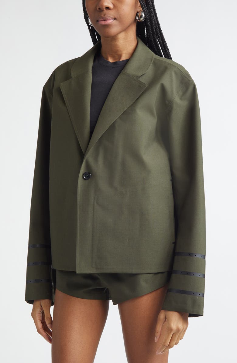 Coperni Technical Tailored Jacket, Alternate, color, Green Khaki Green