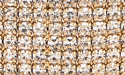 Nordstrom Rack Multirow Crystal Cuff Bracelet In Gold