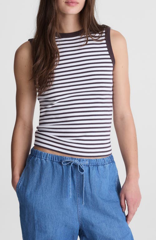Madewell The '90s Compact Cotton Shell Tank in New York Stripe at Nordstrom, Size Xx-Large