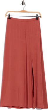 GO COUTURE Front Split Maxi Skirt