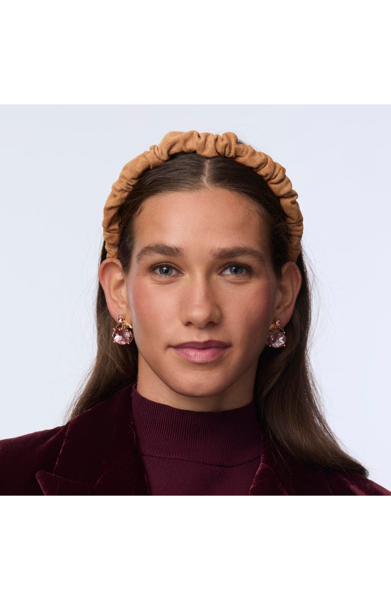 Lele Sadoughi Jessie Suede Headband, Alternate, color, Buff 700