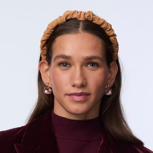 Lele Sadoughi Jessie Suede Headband In Brown