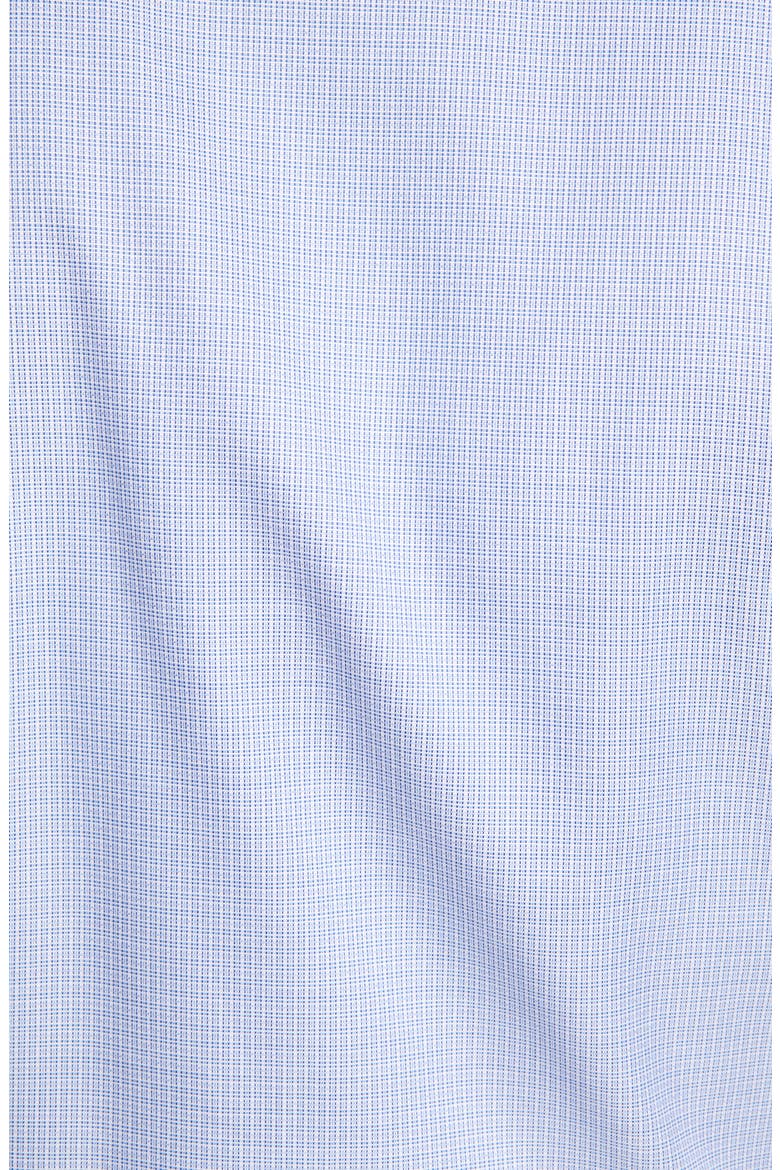Trim Fit Check Dress Shirt, Alternate, color, LIGHT BLUE